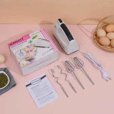 Máy đánh trứng cầm tay mini, máy đánh kem bơ 7 tốc độ tiện lợi