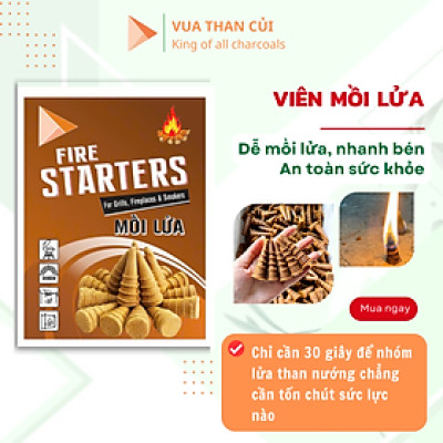 Viên mồi lửa nướng than BBQ