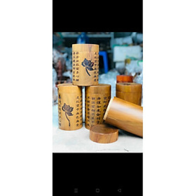 Hộp chè ,trà khach kinh bát nhã bằng gỗ bách xanh thơm nức kt cao 20×10.5cm