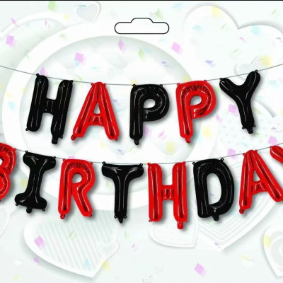 Bóng chữ happy birthday nhiều màu