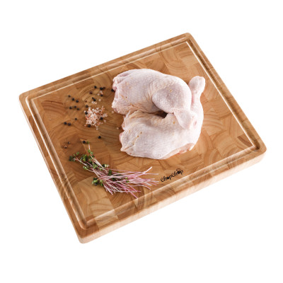 Thớt gỗ cao su hình chữ nhật, sớ lật phong cách Châu Âu | Chopchop 06051 | Đạt tiêu chuẩn xuất khẩu