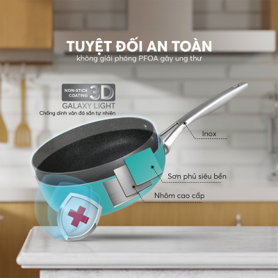 Chảo chống dính Full induction Elmich Hera EL8243 size 28cm