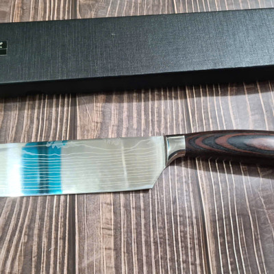 DAO - DAO BẾP NHẬT BẢN USUBA THÉP DAMASCUS MÃ A7 DT125 nt topcoomshop vn