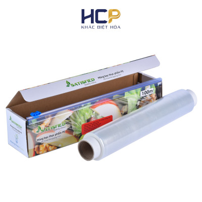 Combo 2 Hộp Màng Bọc Thực Phẩm PE SATIS 30cm x 100m Không Chứa Chất Phụ Gia Gây Hại Sức Khỏe Dùng Được Cho Lò Vi Sóng