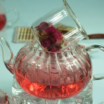 ẤM PHA TRÀ THỦY TINH CAO CẤP HOA CÚC - ANTH677