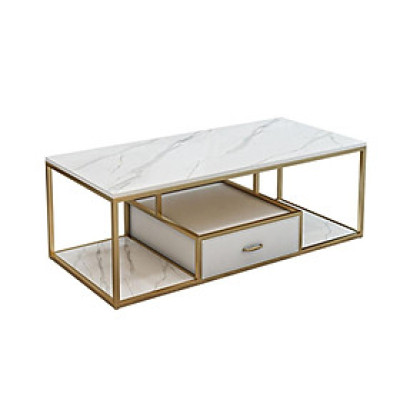 [Trả góp 0%] Bàn trà Anzio trắng IBIE nhiều tùy chọn