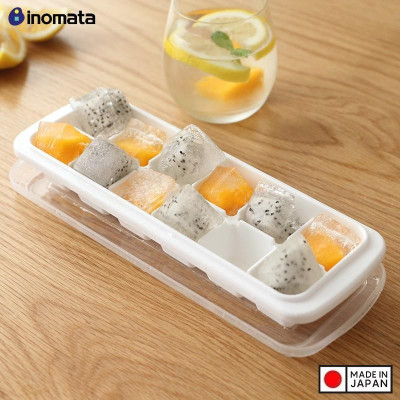 Khay làm đá có nắp đậy Inomata Ice Tray 12 viên