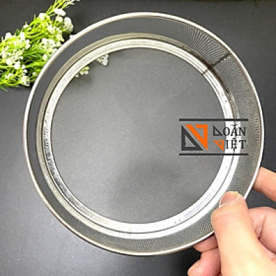 Dụng cụ RẮC CACAO, RÂY BỘT INOX loại nhỏ 14, 5cm - Dụng cụ làm bánh lưới khít, pha chế vợt lược rau má dừa, rắc Ca Cao.
