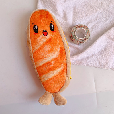 Túi Đựng Bút Hình Bánh Mì Nhồi Bông Sáng Tạo Vui Nhộn Sức Chứa Lớn - Hàng Chính Hãng