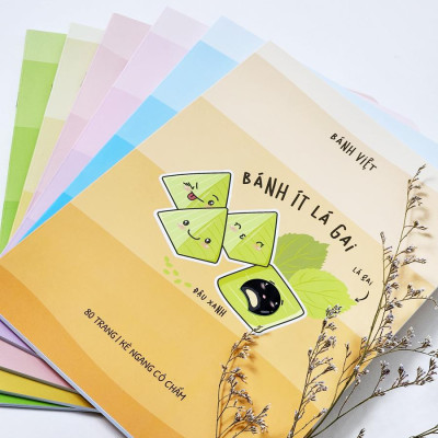 Tập Học Sinh Bánh Việt - Miền Bắc - Kẻ Ngang Có Chấm - 80 Trang 70gsm - Fahasa 01 - Bánh Cốm