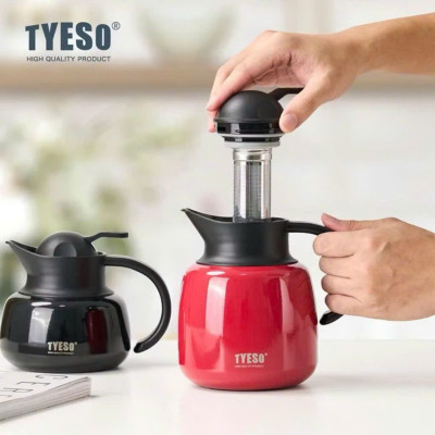 Bình trà giữ nhiệt TYESO TS-8875 600ml có lọc trà , Hàng chính hãng