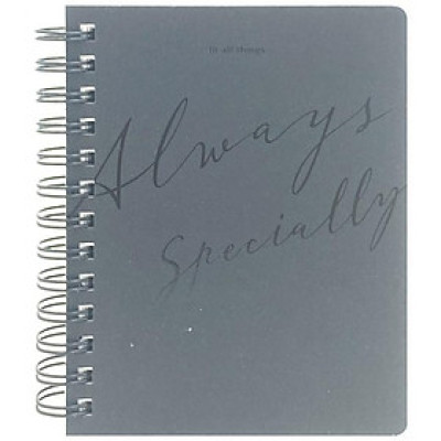 Sổ Ghi Chú Bìa Cứng Lettering Morning Glory 84425 - Màu Đen