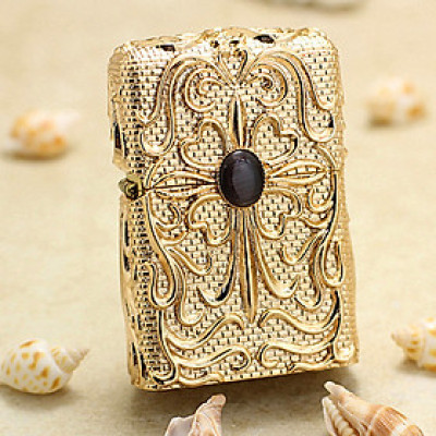 Vỏ Hột Quẹt Bật Lửa Xăng Đá Chief CF1025 Hình Chữ Thập Hoa văn Đẹp Độc Lạ Sang Trọng - Dùng Xăng Bấc Đá Cao Cấp