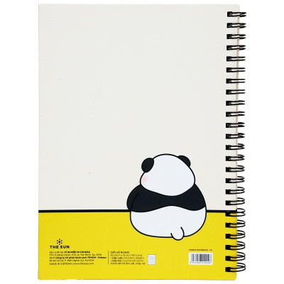 Sổ Lò Xo A5 - Kẻ Ngang 100 Trang 15 x 21 cm 80gsm - Panda - The Sun 02