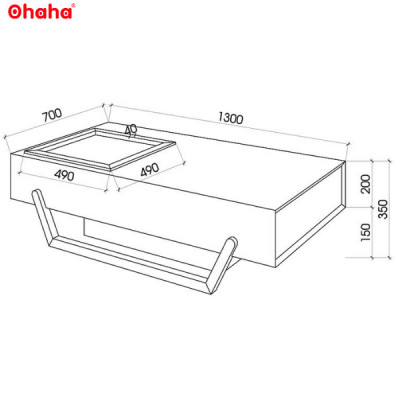 [ Miễn phí giao hàng và lắp đặt tại TP.HCM] Bàn trà sofa OHAHA kiểu dáng độc đáo - BT009