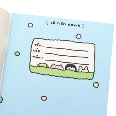 Tập Học Sinh Cô Tiên Xanh - Miền Nam - 4 Ô Ly - 96 Trang 100gsm - The Sun - Thị Trấn Mèo