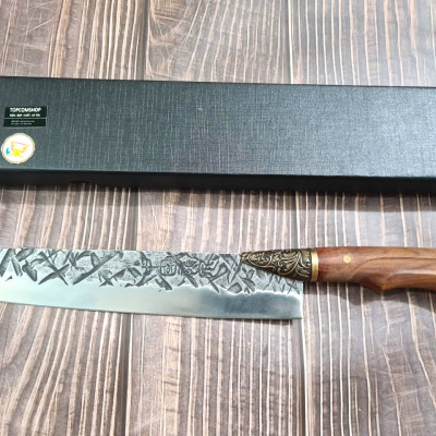 DAO BẾP - DAO THÁI HOA VĂN KHÂU ĐỒNG MÃ A4 DT157 NT topcomshop vn