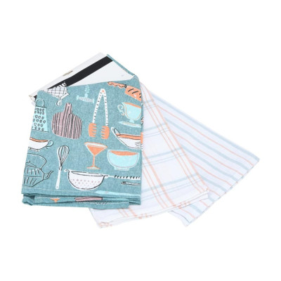 Khăn Bếp Lau Chén Đa Năng KAFEH Nhiều Màu Bộ 3 Cái | Index Living Mall | Nội Thất Nhập Khẩu Thái Lan