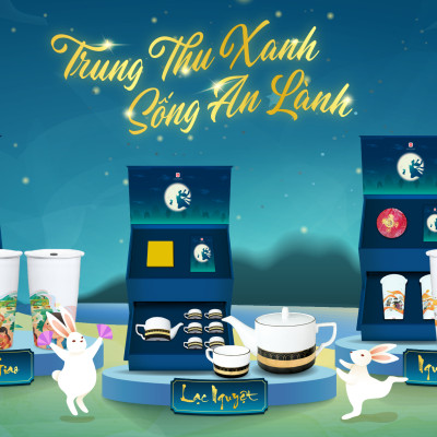 Set Nguyệt Nhi ( Bộ Ly sứ 6" Thành Ý cao cấp Long Phương )