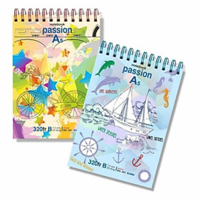 Sổ LX kép ngang A5 320tr 70/76 offset bìa cứng ( 941N )