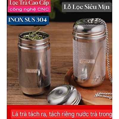 Quả Lọc Trà Inox SUS 304 Quả Lọc Trà Gia Vị Thảo Quả Lỗ Lọc Siêu Mịn Công Nghệ CNC Cao Cấp