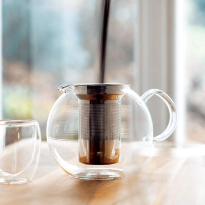 Bình pha trà kiểu Pháp Bodum Assam tay cầm thủy tinh 500ml/1L 1807-16/1801-16, xuất xứ Bồ Đào Nha