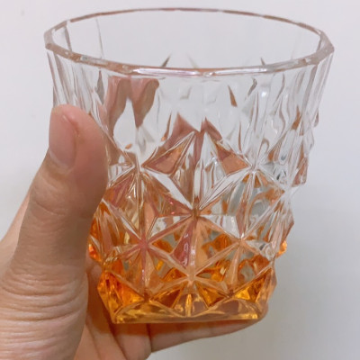 CỐC THỦY TINH UỐNG RƯỢU TÂY CAO CẤP SANG TRỌNG MÀU CAM 315ml- VD92