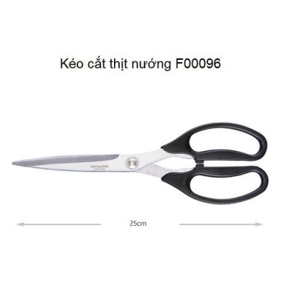 Kéo cắt thịt nướng Lock&Lock kéo nhà bếp bền đẹp sắc bén tiện dụng