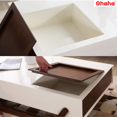 [ Miễn phí giao hàng và lắp đặt tại TP.HCM] Bàn trà sofa OHAHA kiểu dáng độc đáo - BT009