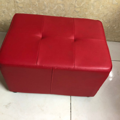Ghế đôn da Juno Sofa ngang 45 x sâu 37  x cao 35 