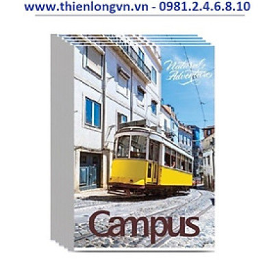 Lốc 5 quyển vở kẻ ngang có chấm Adventure 120 trang B5 Campus NB-BAVT120