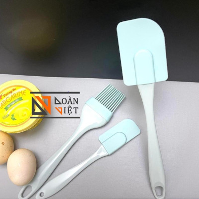(COMBO 3 MÓN)Dụng cụ làm bánh, nấu ăn - Bộ Cọ Vét Silicon C.Lượng, Chịu Nhiệt Chất lượng. Chuyên phục vụ Sp Gia dụng, Kh