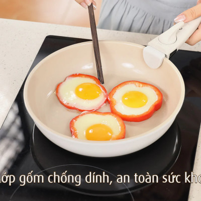 Bộ 3 nồi chảo cán rời Neoflam Hàn Quốc.Bao gồm, nồi 20cm, chảo chiên 24cm, chảo xào đa năng 26cm.