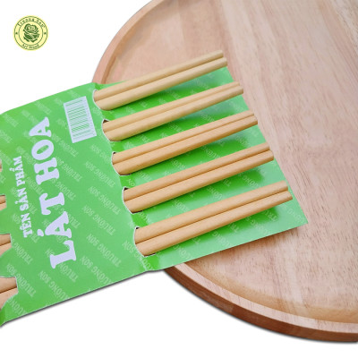 ĐŨA GỖ - DỤNG CỤ NHÀ BẾP - ĐŨA GỖ LÁT HOA - HÀNG VIỆT NAM CHẤT LƯỢNG CAO (01 BỘ 10 ĐÔI)