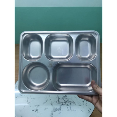 khay cơm GORILLA inox cao cấp 4 ngăn, 5 ngăn loại Trung