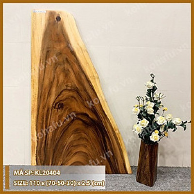 Mặt Bàn Dài Cà Phê Gỗ Me Tây Tự Nhiên KOHAFU KL20386-387-388-404