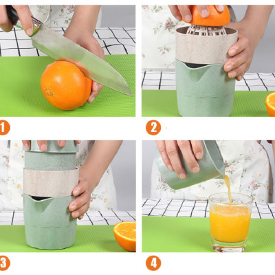 Bộ Ép  Cam Lúa Mạch Có Tay Cầm 600ml