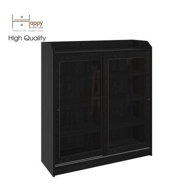 [Happy Home Furniture] RUNI, Tủ đựng đồ - 2 cánh cửa kính,  105cm x 37cm x 116cm ( DxRxC), TCL_001