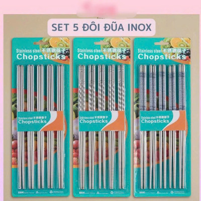 Combo 2 vĩ  đũa Inox 304 Xoắn Chống Trượt – Bền Đẹp, An Toàn, Dễ Vệ Sinh