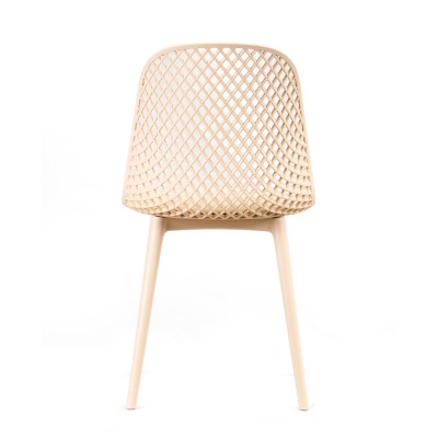 Ghế nhựa đúc tựa lưng đan lưới