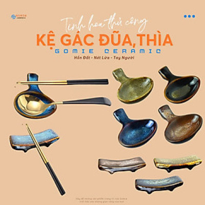 Tổng Hợp gác đũa,gác đũa thìa - men hỏa biến cao cấp, Chuyên cho nhà hàng ,khách sạn xưởng gốm G Gomie Ceramic