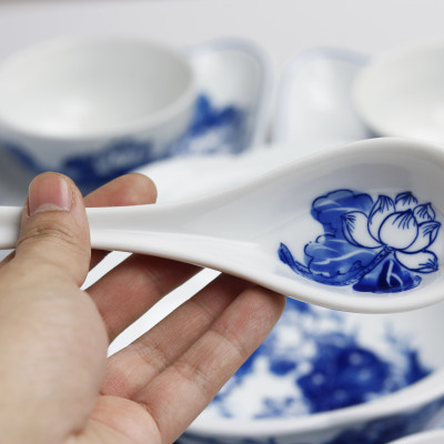 Bộ đồ ăn hoa mặt trời Bát Tràng men khử - Khử chì và kim loại nặng - Hoa sen