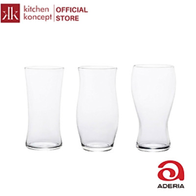 Aderia - Craff Beer - Bộ ly thủy tinh Master - 3 cái