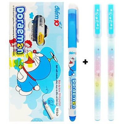 Hộp 10 Bút Dạ Kim - Thiên Long FL-04/DO - Mực Xanh