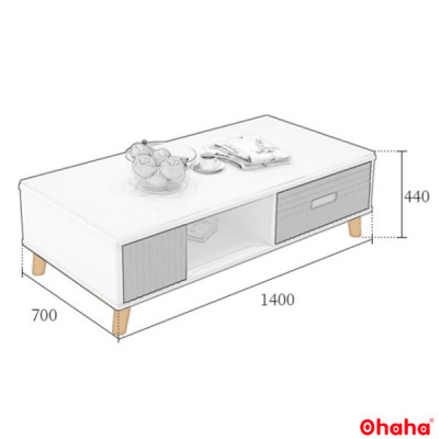 Bàn trà OHAHA hiện đại kiểu dáng nhỏ gọn tiện nghi - BT010