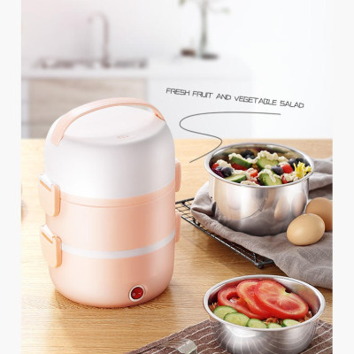 Hộp Cơm Điện Cặp Lồng Điện Hâm Cơm Tự Động 3 Tầng PS-103 - Màu Ngẫu Nhiên - Hàng Chính Hãng