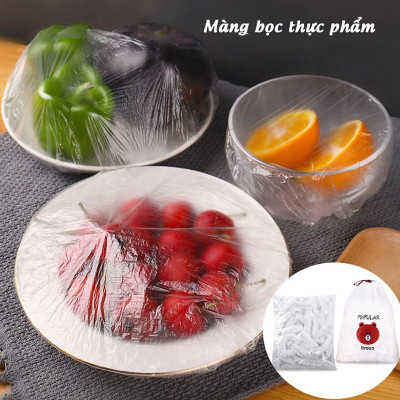 Túi 100 Màng Bọc Thực Phẩm Có Chun ,Túi Bọc Thực Phẩm Gấu