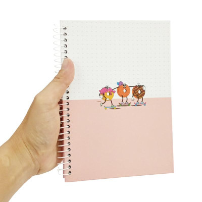 Sổ Lò Xo Teen Không Kẻ Có Chấm 80gsm - Cute Small - The Sun 03 - Màu Hồng