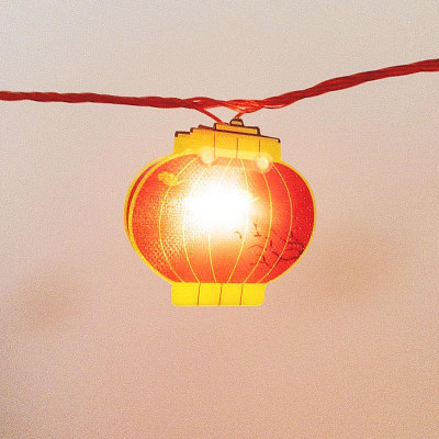 Dây Đèn Led Nháy Hình Lồng Đèn Trang Trí Tết 4.5 m