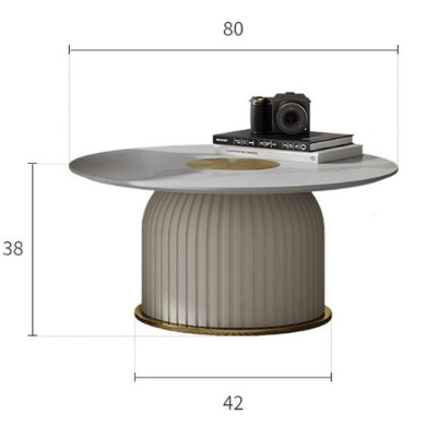 Bàn Sofa Tròn Đôi Nhập Khẩu Juno Sofa HHP-BSF903-08 Cao Cấp